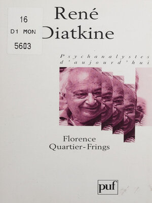 cover image of René Diatkine